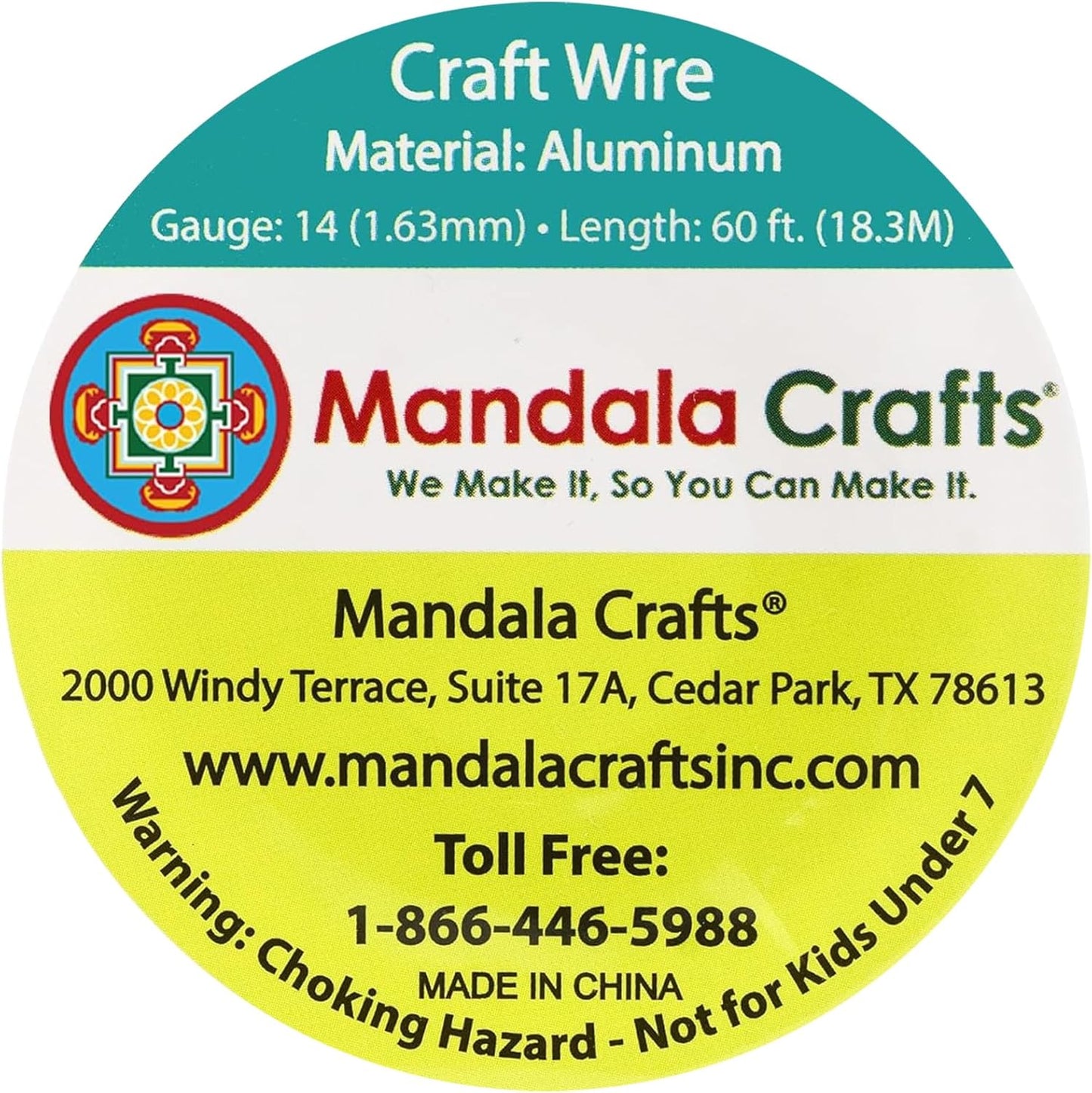 Mandala Crafts 14 Gauge Anodized Aluminum Craft Wire for Jewelry Making - 60 FT Colored Flexible Magenta Wire - Bendable for Bonsai Armature Crafting Sculpting