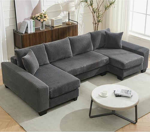 114" Sectional Couches with Pull Out Bed - Image 2