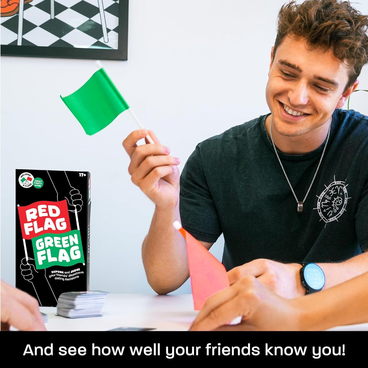 Lucky Egg - Fun Red & Green Flag Party Game - Judge Friends' Dating Decisions - 230 Diverse Questions - Adult Party Game