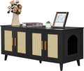 Homhedy Boho Cat Litter Box Enclosure by Homhedy