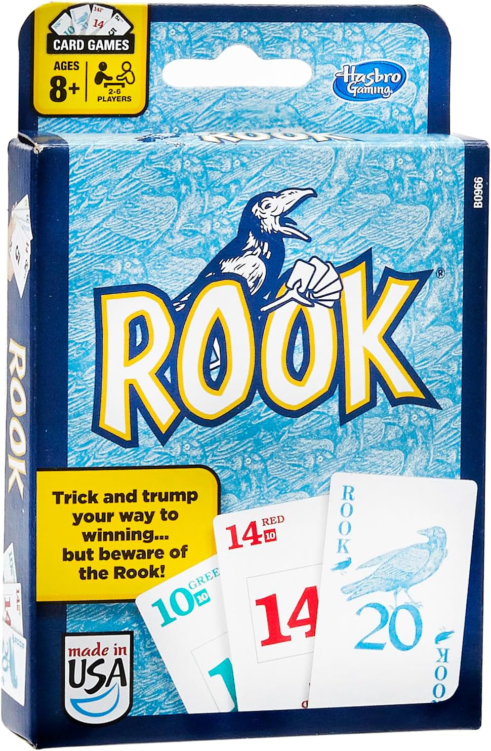 Hasbro Gaming Rook Card Game | Family Games for Kids, Teens, and Adults | 2 to 6 Players | Bidding and Trick-Taking Games | Fun Summer Activities | Vacation Travel Essentials | Ages 8+