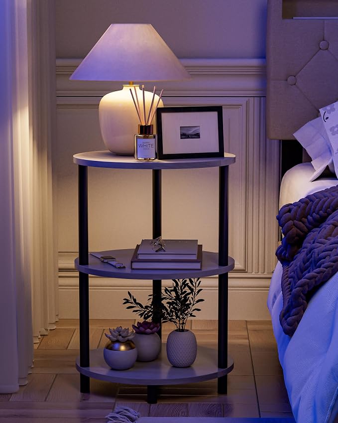 Round Pedestal End Table - Image 5