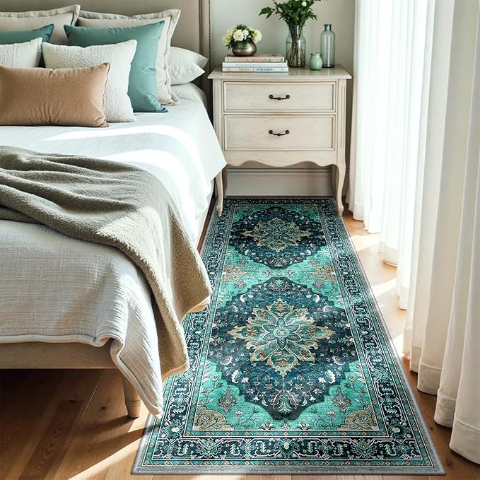 RELEANY Area Rugs 3'x8' Runner Rug Non Slip Washable - Image 2