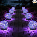 JKIMK Solar Globe Lights Outdoor Waterproof-Solar Balls Garden-Cracked Glass by JKIMK