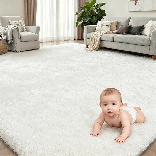 8x10 Area Rugs for Living Room Bedroom: Ultra Soft Fluffy Shag Rug Upgrade - Image 2