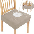 Smiry Waterproof Seat Covers for Dining Room Chairs Set of 10, Stretch Jacquard by Smiry