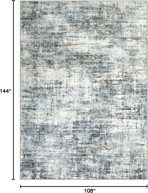 9x12 Area Rugs Washable Rug: Modern Abstract Living Room Rug Soft Anti-Skid - Image 2