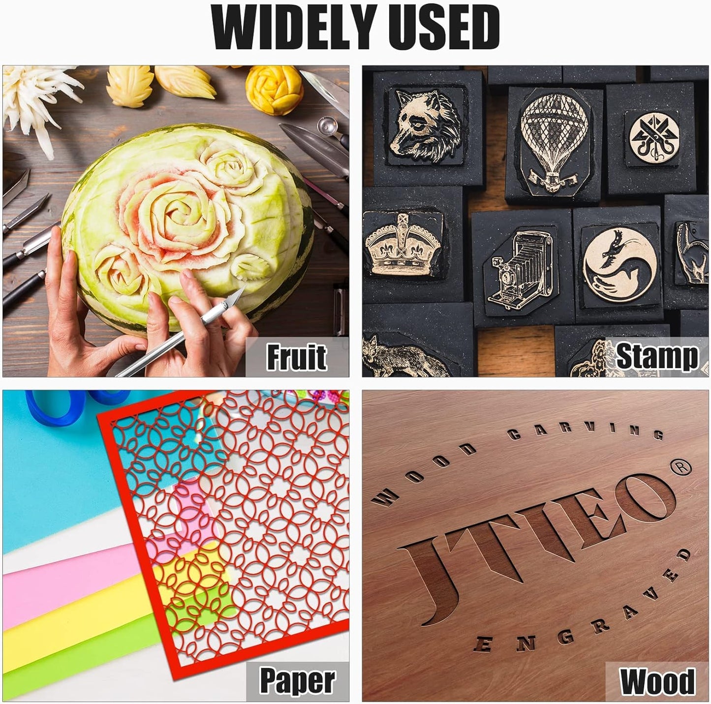 JTIEO 150 PCS Exacto Knife Blades 11, Sharp Hobby Knife Blades, High Carbon Steel Craft Knife Blades, 11 Hobby Knife Replacement Blades, Exacto Blades for Art, Scrapbooking, Stencil, Paper Cutting