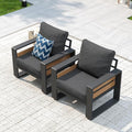 Aoxun Aluminum Patio Furniture Set, 2 Piece Luxury Outdoor Sectional by Aoxun