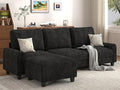 EASE MOOSE 100" Chenille L-Shaped Sectional Sofa, Modern Deep Seat Modular Couch by EASEMOOSE