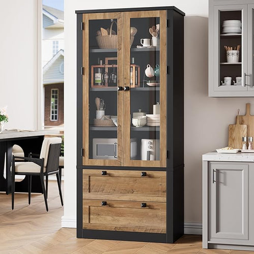 71" Tall Kitchen Pantry Cabinet by Garvee