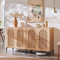 IFBUY Modern Sideboard Buffet Cabinet, 61.75" W Fluted Arched Buffet Cabinet by IFBUYFarmhouseFurniture