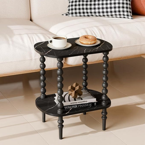 2-Tier Side Table, Small End Table - Image 2
