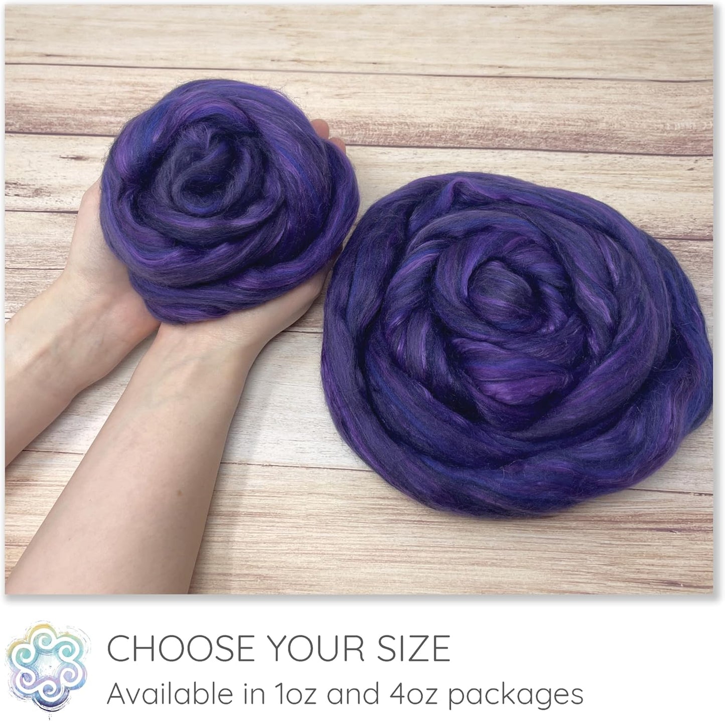 Merino Silk Luxe Tonal Designer Blend. Superfine Merino, Mulberry Silk, Tussah Silk. Top Roving for Spinning or Felting. Pastel Passion 1oz