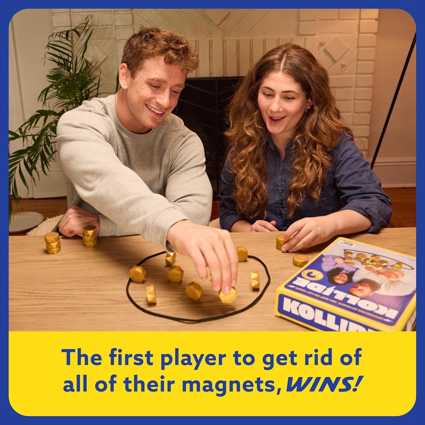 Kollide by Relatable, Exciting Magnetic Game for Family Game Night, Fun 2 Player Games for Kids, Includes 1 Rope, 20 Magnets & Carrying Bag