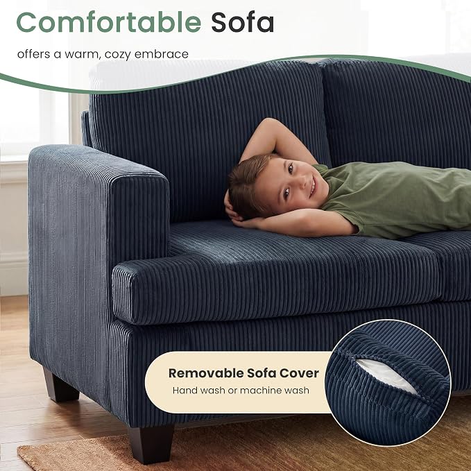 YOUDENOVA 2 Piece Set Comfy Sofa Couch, Loveseat Sofa * 2 - Image 4