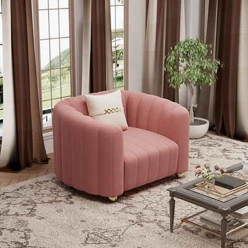 42" Velvet Sofa Chair for Living Room, Modern Single Sofa by yunqishiHOME