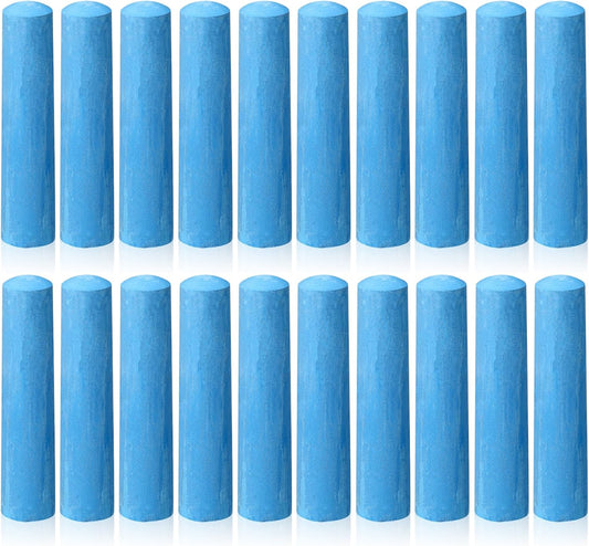 20 Pcs Sidewalk Chalks for Kids Non Toxic Jumbo Chalk for Party Gift Outdoor Art Classroom Play Painting (Blue)