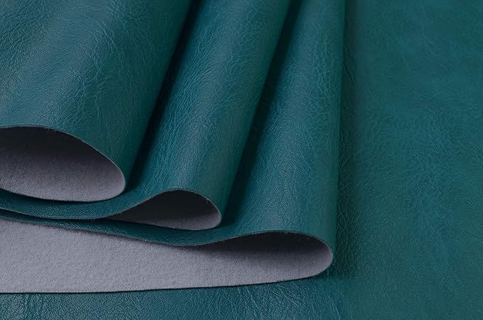 Wento Thick Half Yard Faux Leather Fabric Soft Skin Grain PU Leather by Wento