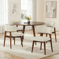 Dining Chairs Set of 4, Modern Upholstered Dining Chairs, Wooden Kitchen Chairs by GRUSIGN