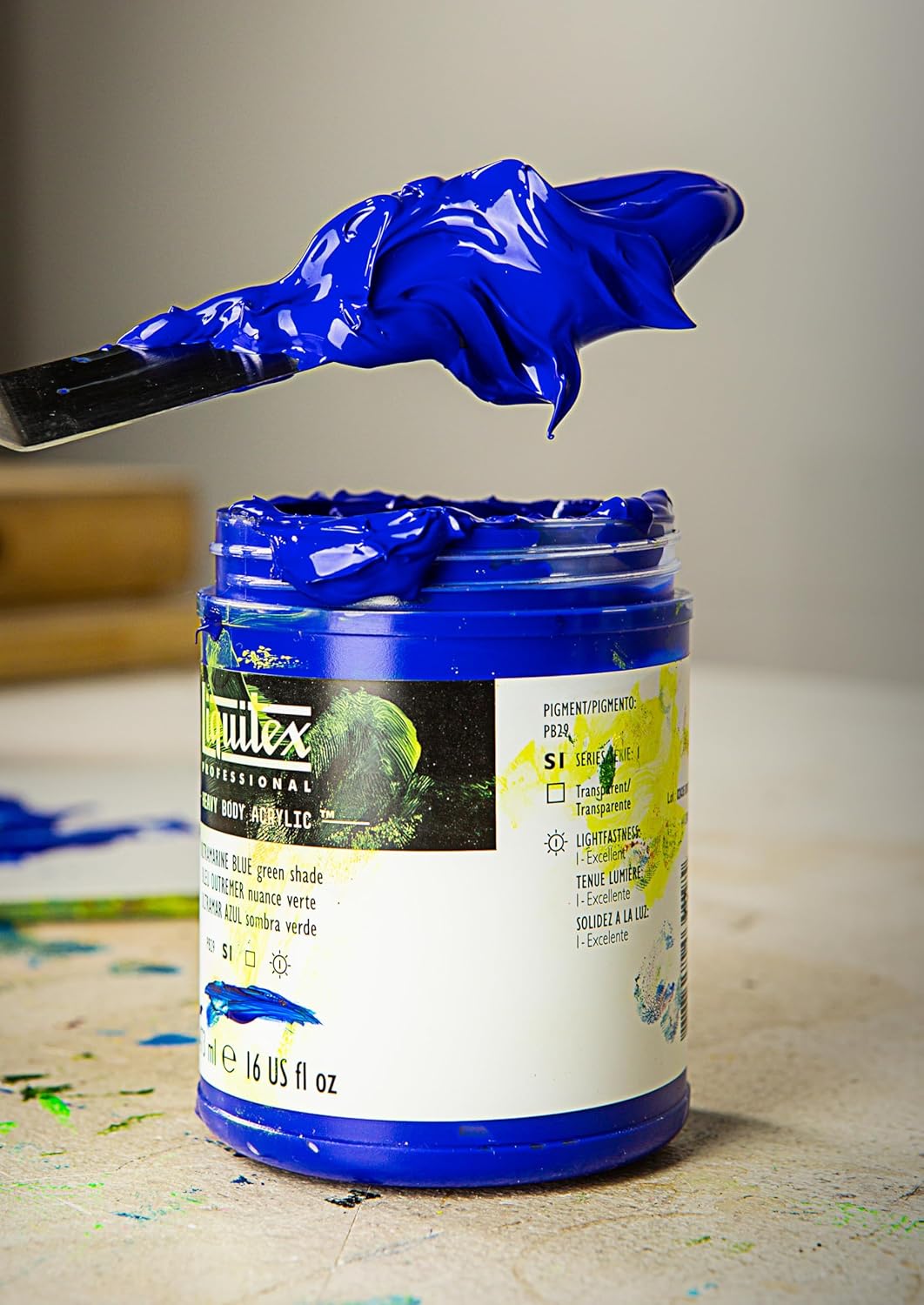 Liquitex Professional Heavy Body Acrylic Paint, 2-oz (59ml) Tube, Iridescent White