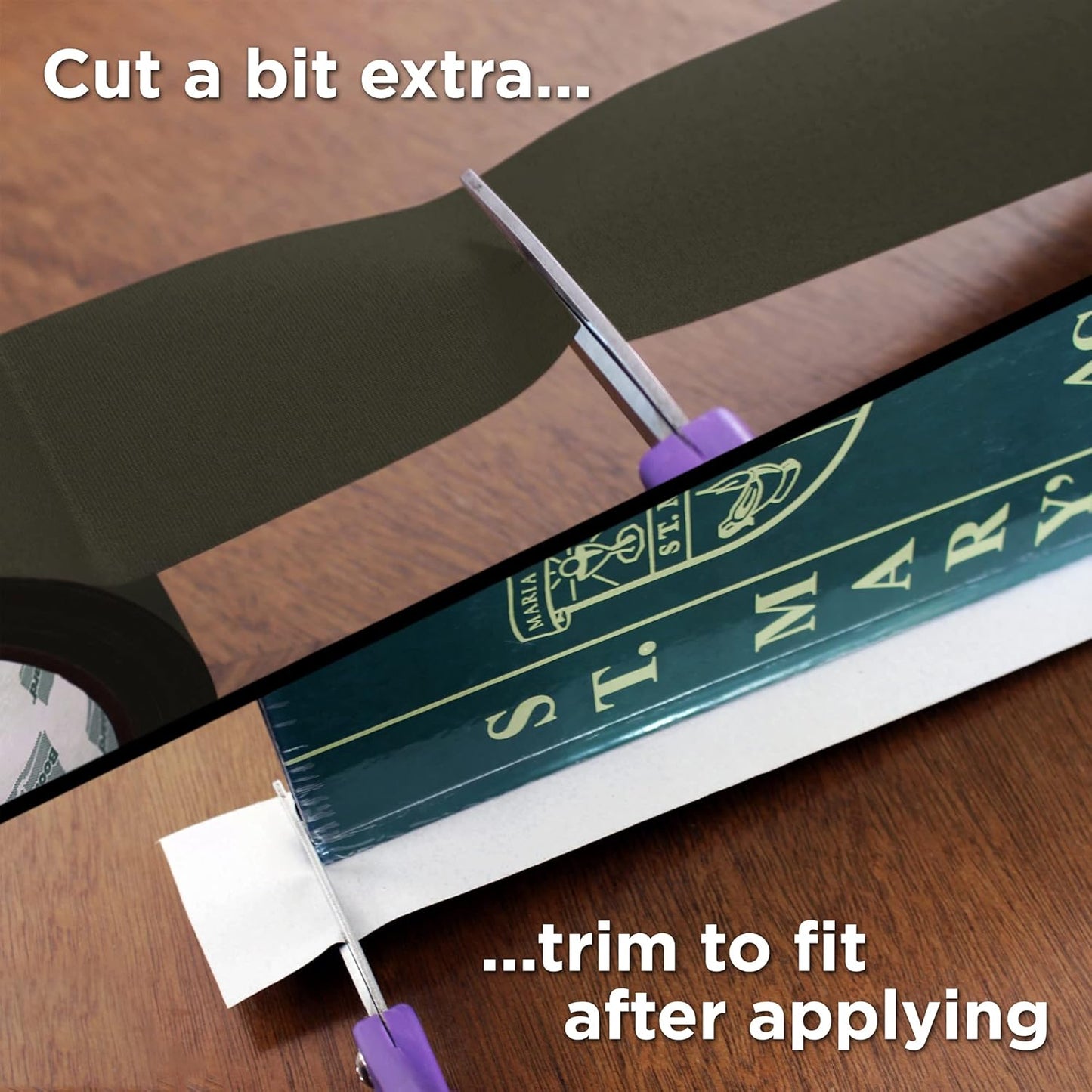 BookGuard 2 inch Premium Bookbinding Repair Cloth Tape, 15 Yard Roll, Olive