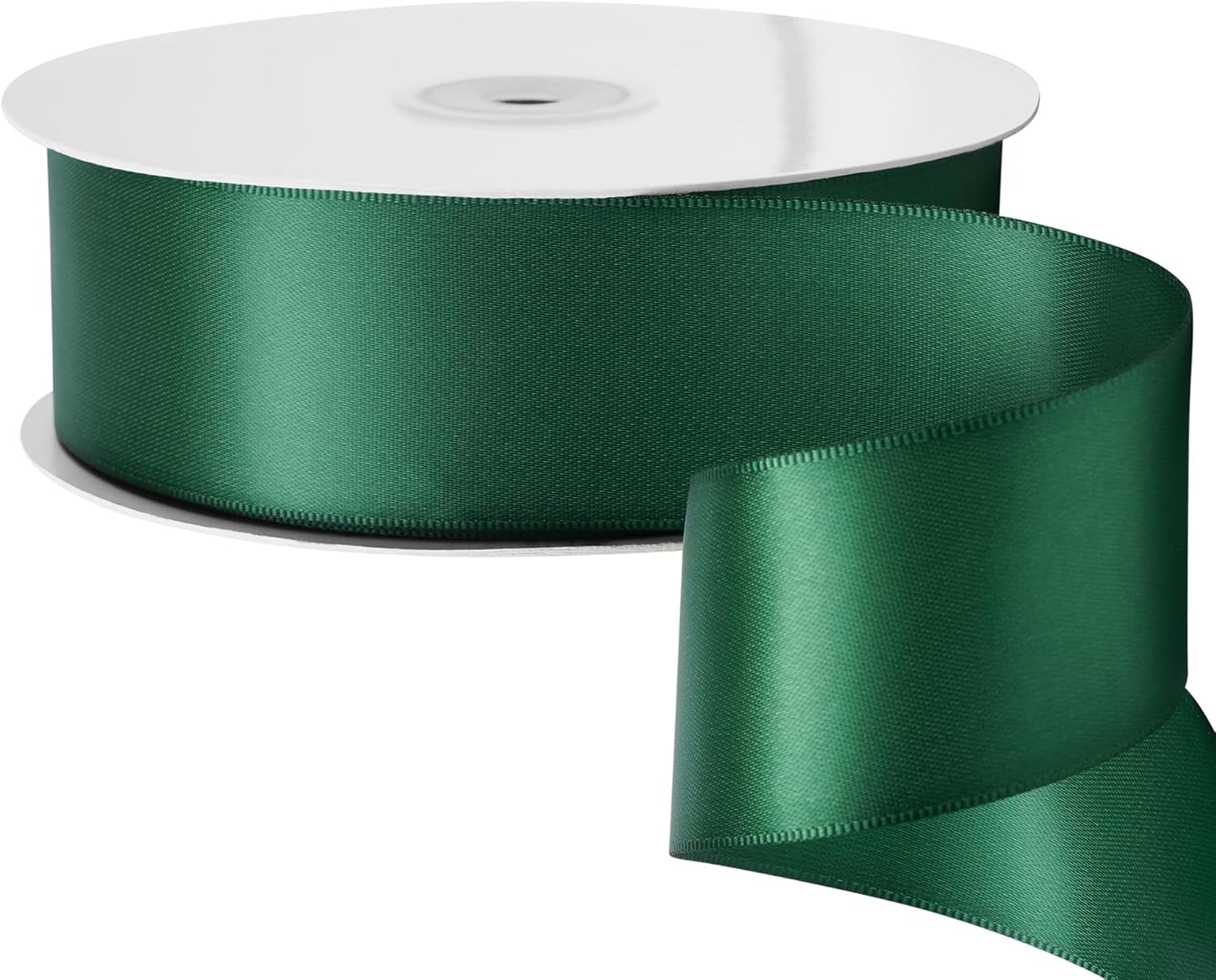 LIUYAXI Forest Green Stain Ribbon, 2" X Continuous 50 Yards, Double Faced Fabric Ribbon Use for Bows Bouquet,Christmas Gift Wrapping,Floral Arrangement