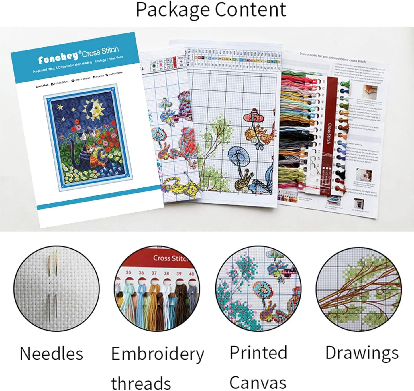 Artvxeay Cross Stitch Kits Stamped Full Range of Embroidery Kits for Beginners Adults 11CT Pattern Stitch Embroidery Kits Needlepoint Kits DIY - (Sunrise Scenery 16x20 inch)