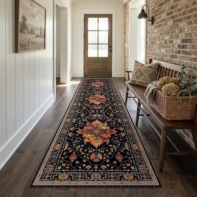 RELEANY Area Rugs 2'x10' Runner Rug Non Slip Washable - Image 2