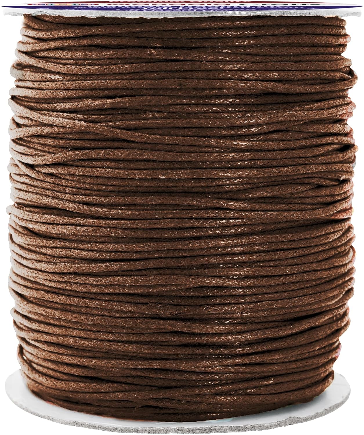 Mandala Crafts 1.5mm 109 Yards Chocolate Brown Cotton Waxed Cord for Jewelry Making Bracelet Cord Waxed String - Beading String Thread Jewelry Cords for Necklaces String