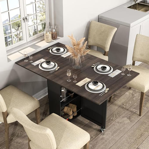 3imothrix Folding Dining Table, Small Dining Table, Space Saving Dining Table - Image 2