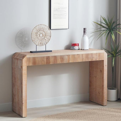51.8" Wood Console Table for Entryway, Modern Sofa Table Behind Couch by HMFULE