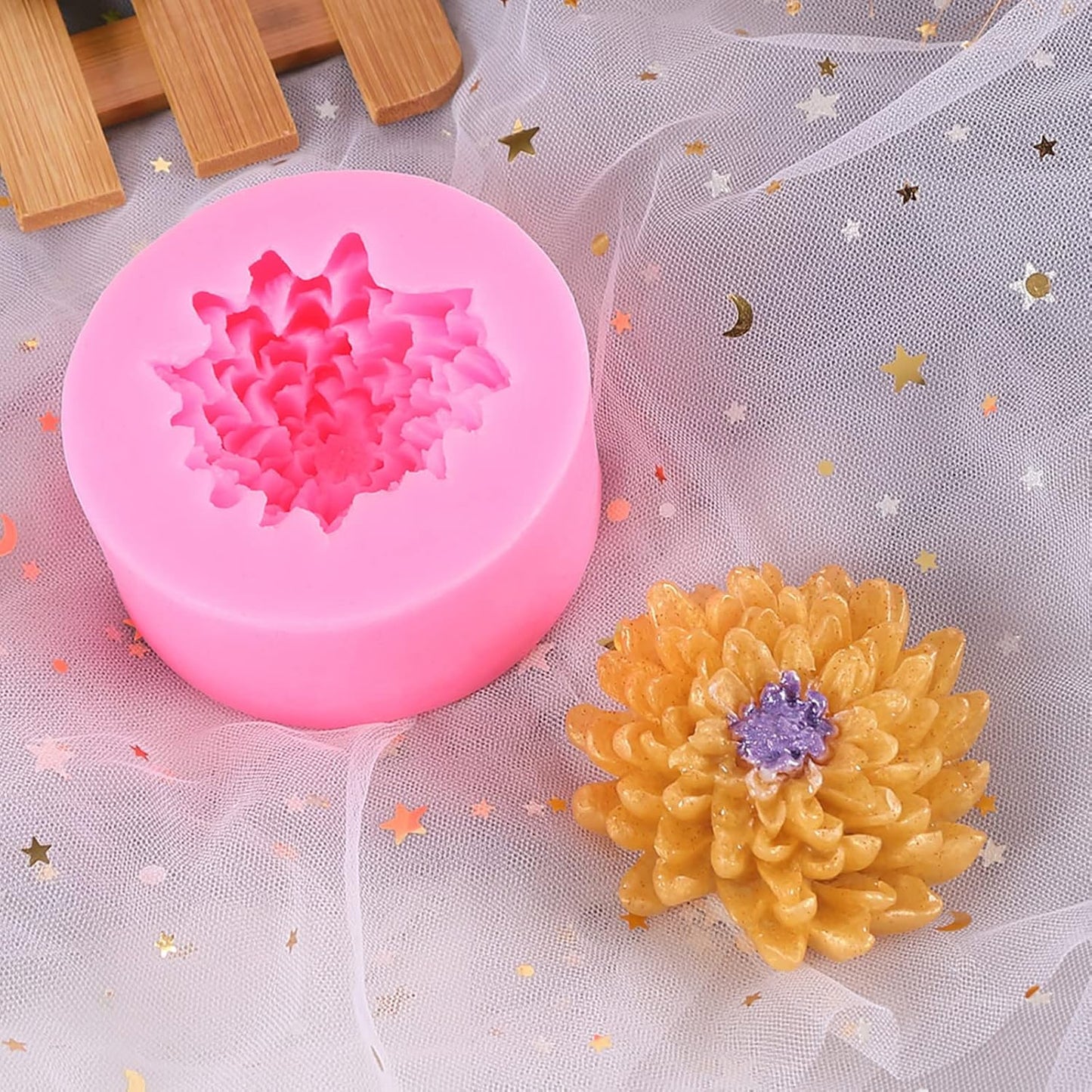 Chrysanthemum Flower Silicone Soap Mold Candle Mold Fondant Chocolate Cake Candy Mould Resin Clay Baking Pastry Tools