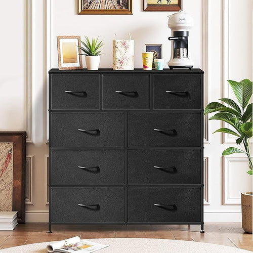 9-Drawer Dresser for Bedroom, Anti-Tip Tall Storage Organizer Chest of Drawers - Image 2