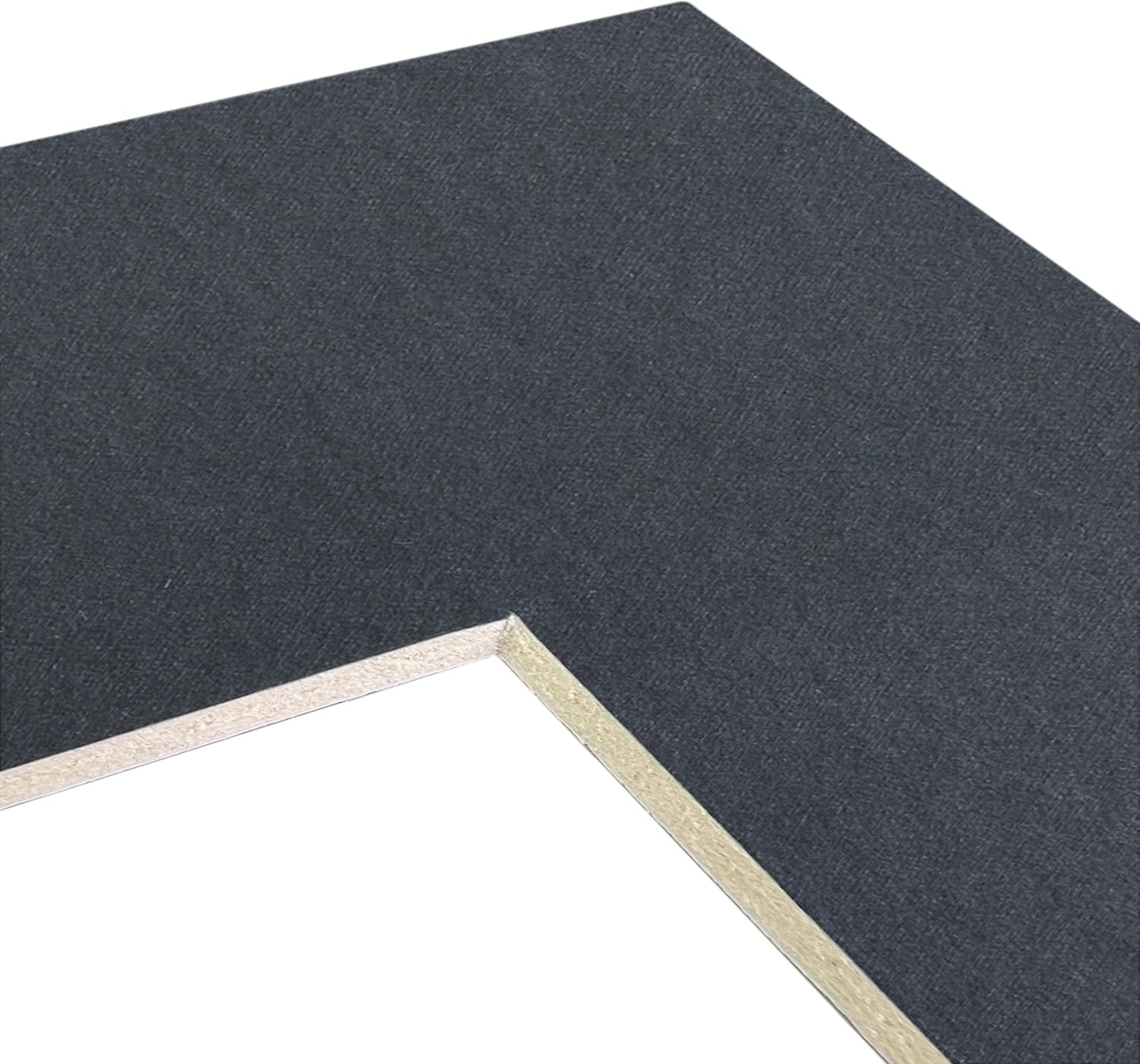 Craig Frames B573 Pre-cut Mat Board for 11x17 Print, 14x22, Graphite Black