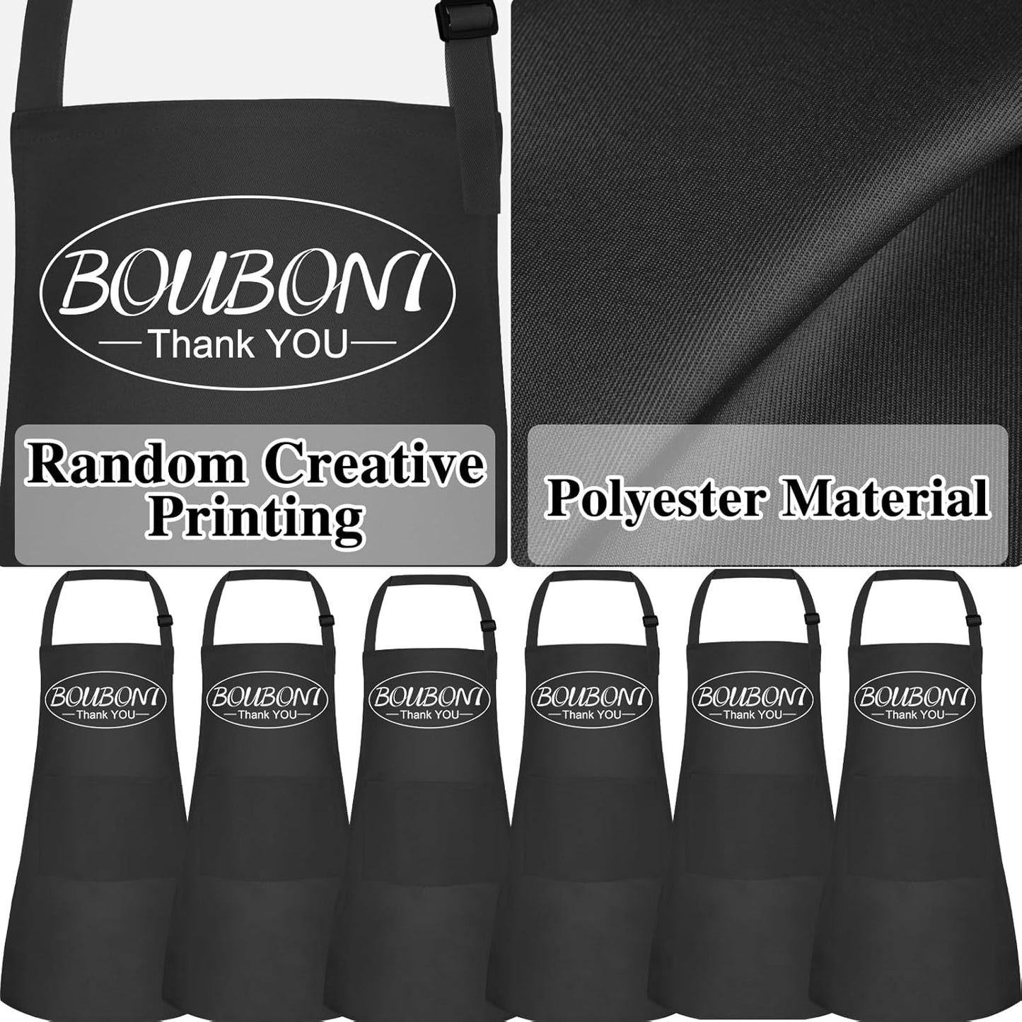 24 Pack Kids Apron Bulk with 2 Pockets Adjustable Chef Art Apron Kids Painting Aprons for Cooking Baking Painting Crafting Grilling Activity（Black）