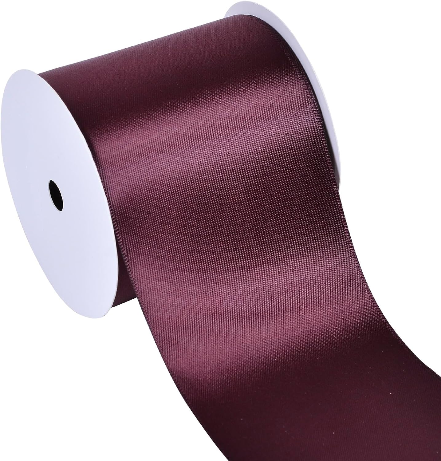YAMA Burgundy Double Faced Satin Ribbon, 3 Inch 10 Yards, Great for Crafts Bows Flower Bouquet Wedding Home Decor Gift Wrapping