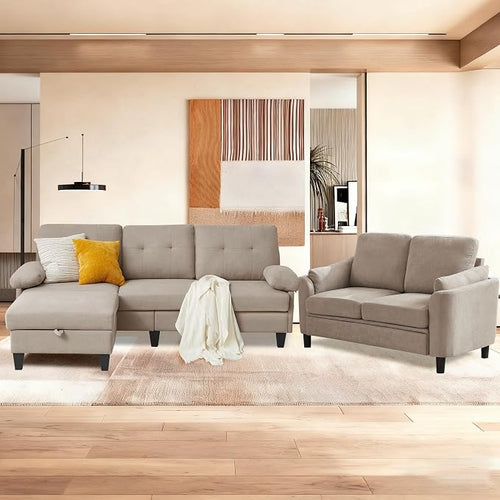 5 Seat Sectional Sofa Set for Living Room Set by PingLiangHome