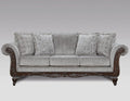 Hernen Carved Wood Frame Sofa by RoundhillFurniture