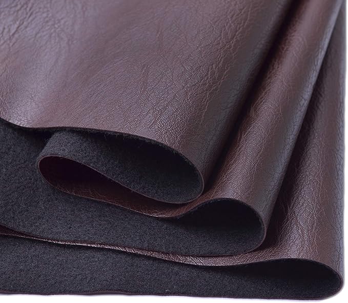 Wento Thick 2 Yard Faux Leather Fabric Soft Skin Grain PU Leather by Wento