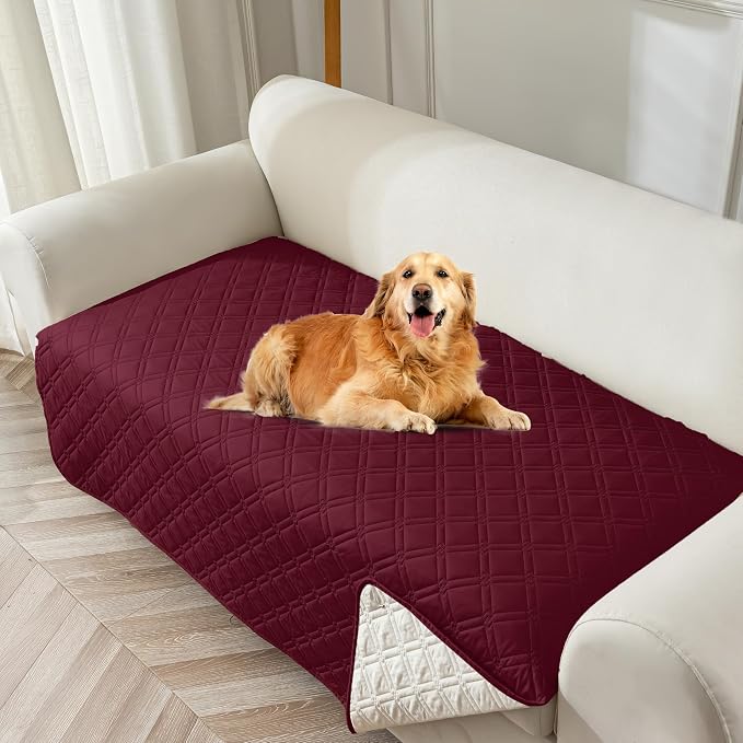 Genina Waterproof Couch Cover, Washable Anti-Slip 86.6 inch Sofa Covers by Genina