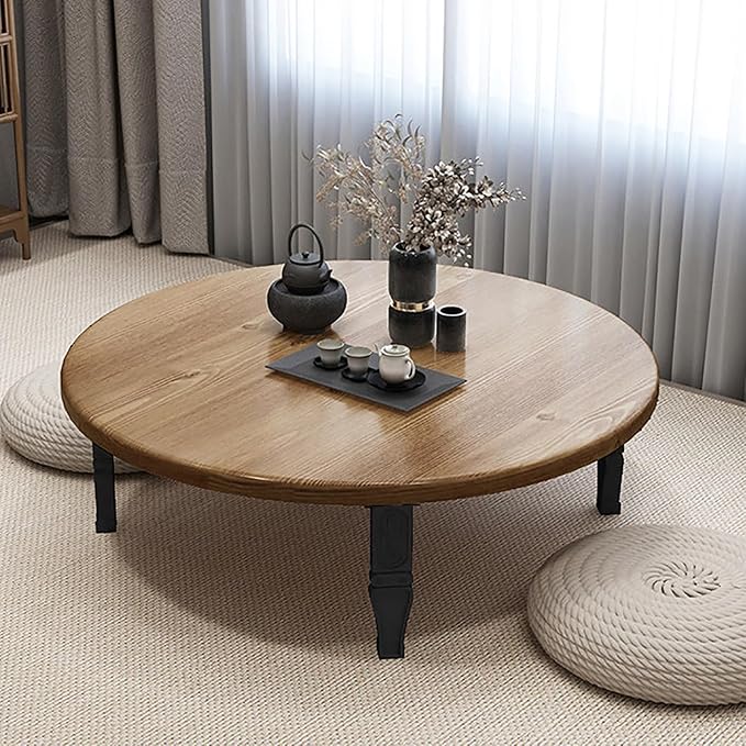 JHDXL Folding Japanese Floor Table，Folding Floor Coffee Table, Vintage Portable by Unknown