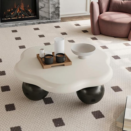 35.03" Cloud Coffee Table for Living Room Unique Coffee Table Modern Low Coffee by LvingRoomFurniture