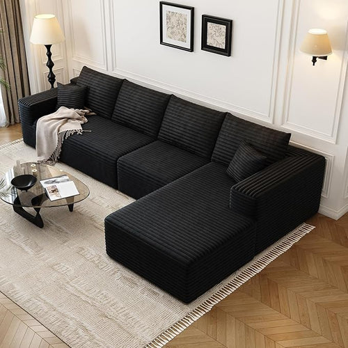 135.4" Cloud Modular Sectional Sofa Couch by Settab