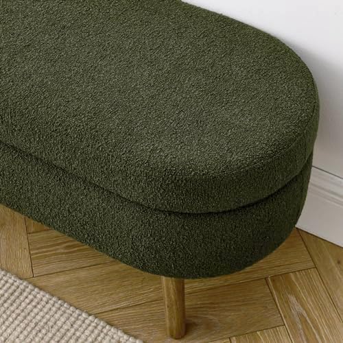 43.5" Ottoman with Storage, Storage Ottoman Bench with Safety Hinge, Bed End - Image 6