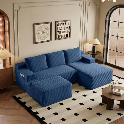 96" Sectional Couches for Living Room Cloud Couch Sofa by AWarmHomeForYou