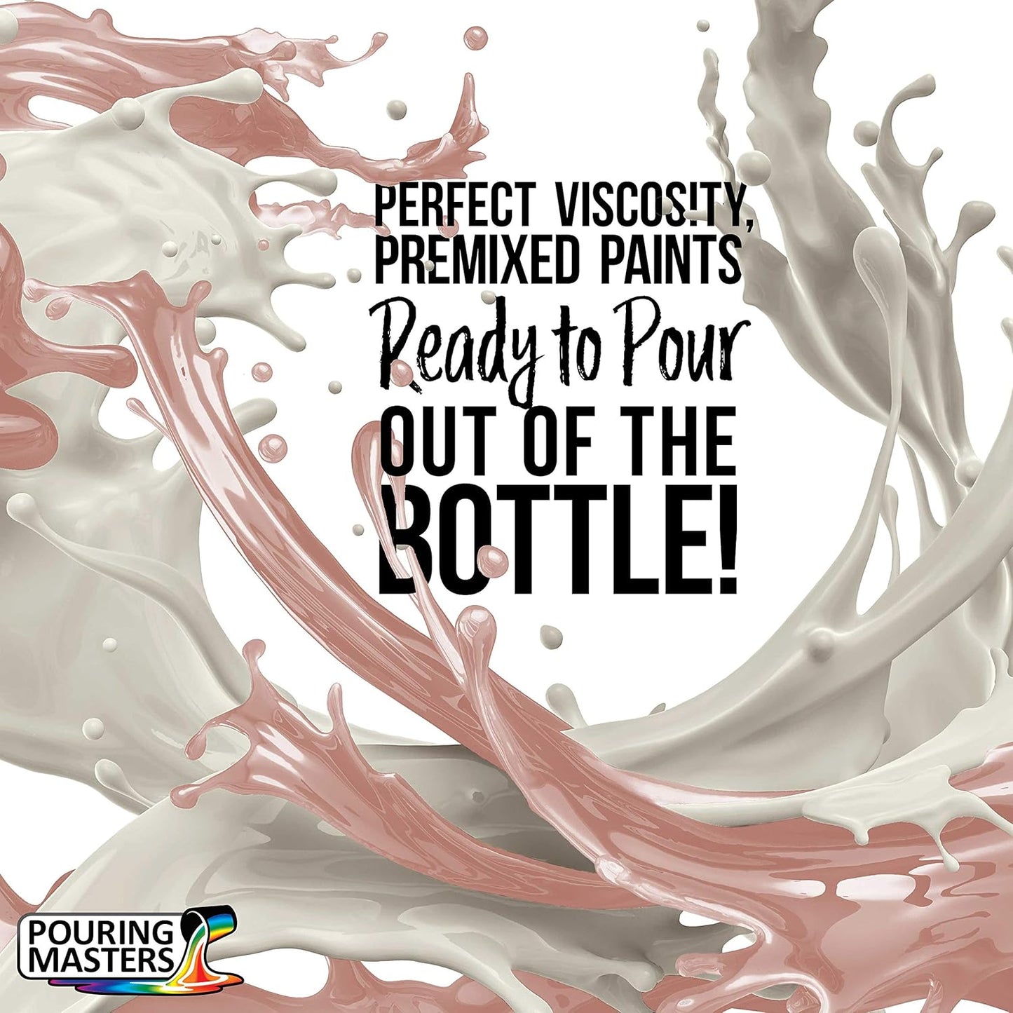 POURING MASTERS Ballet Slipper Acrylic Ready to Pour Pouring Paint - Premium 32-Ounce Pre-Mixed Water-Based - for Canvas, Wood, Paper, Crafts, Tile, Rocks and More