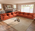 ELUCHANG 150" Oversized V-Shaped Cloud Couch Modular Sectional Sofa by ELUCHANG