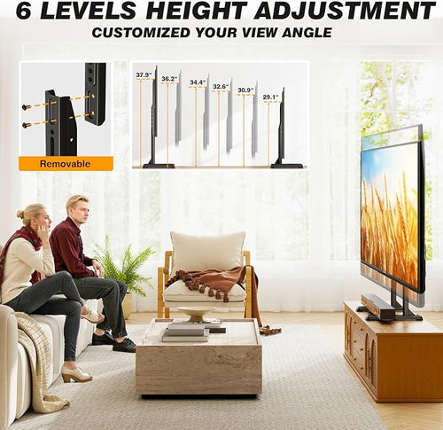 5Rcom Table Top TV Stand, Universal TV Stand - Image 2