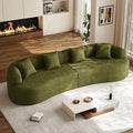 131" Oversized Sectional Sofa for Living Room, Modern Luxury Plush Chenille by DAMAIFROMFURNITURE